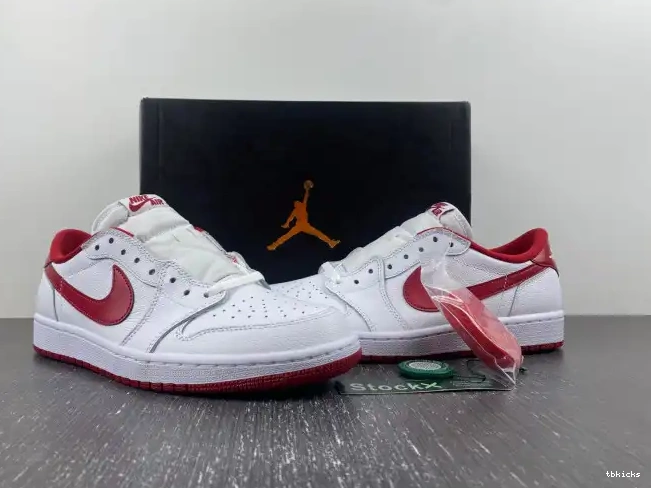 Reps TB White 705329-101 1 Retro Red Jordan Low Varsity 0423